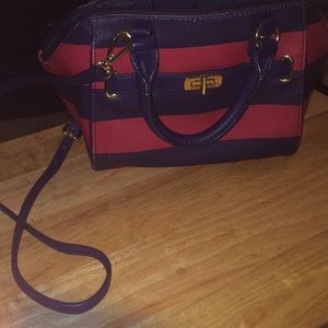 Tommy Hilfiger striped purse with strap